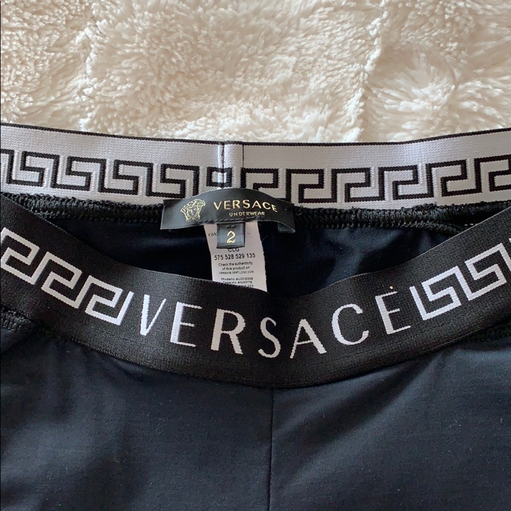 Versace Mesh Logo Leggings - Picture 5 of 5
